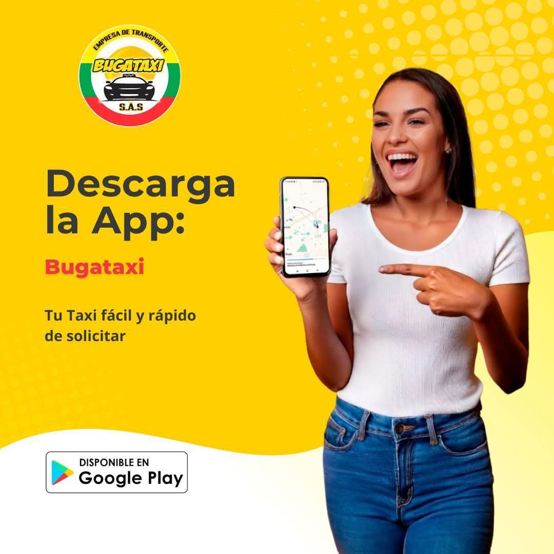 Descarga la app de Bugataxi: tu taxi fácil y rápido de solicitar